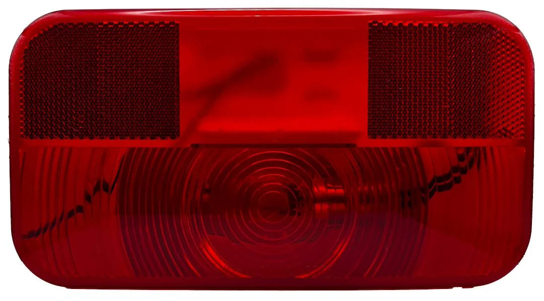 L963 – RV DESIGNER Trailer Light, Stop/Turn/Tail Light Incandescent Bulb Rectangular Shape Red 8-9/16 Inch Width x 3-...